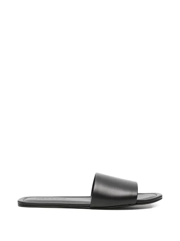 Kiton Open-toe Leather Sandals in Black