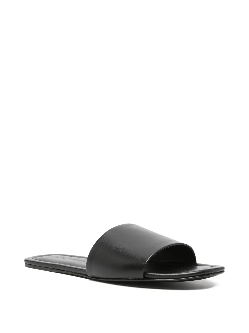 Kiton open-toe leather sandals Zwart