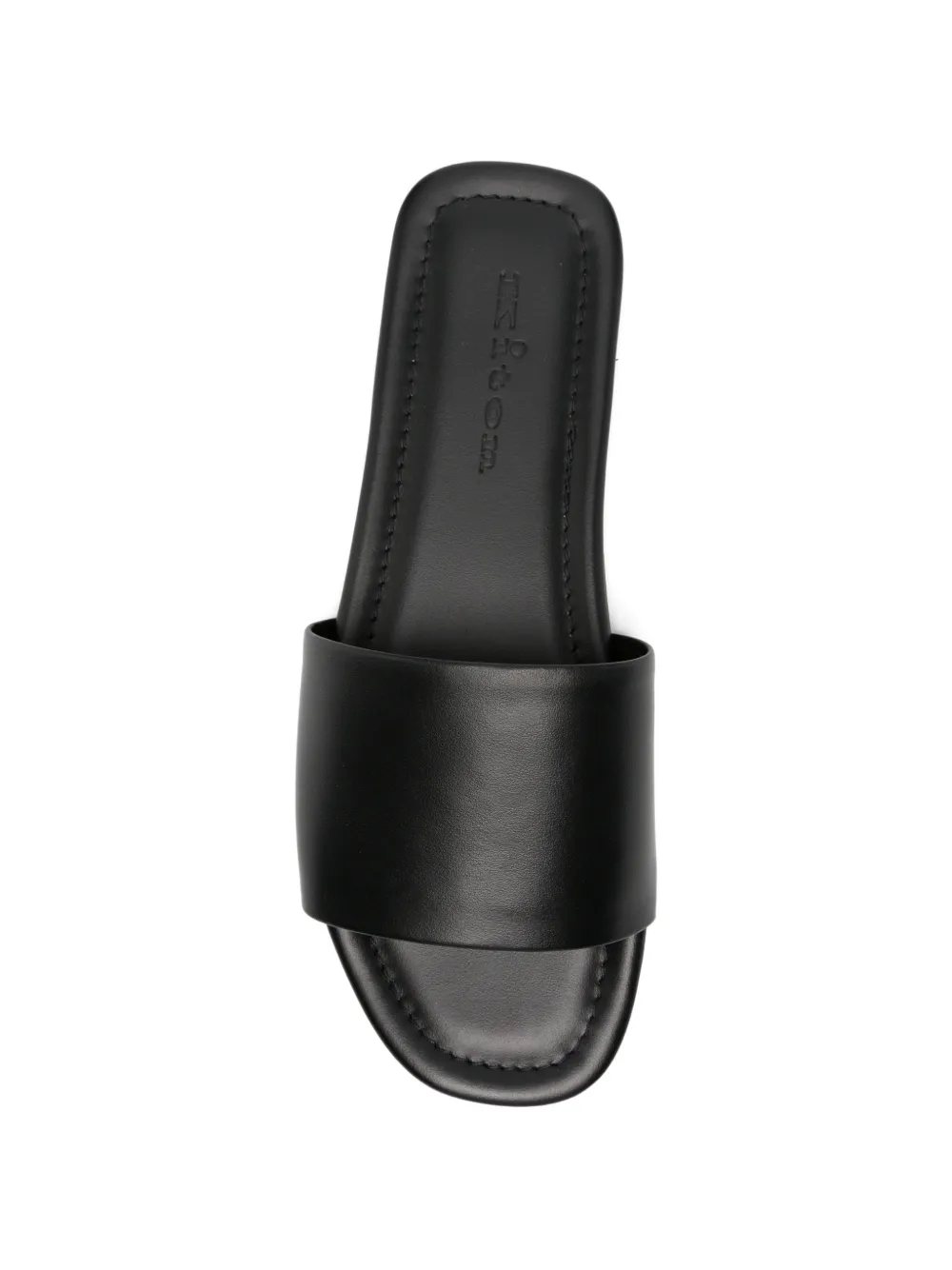 Kiton open-toe leather sandals Zwart