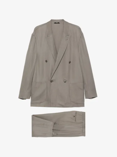 Giorgio Armani Anzug mit Fischgrätenmuster