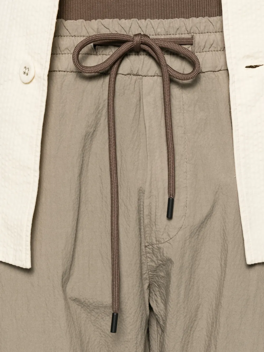 DONDUP Broek met trekkoordtaille Beige
