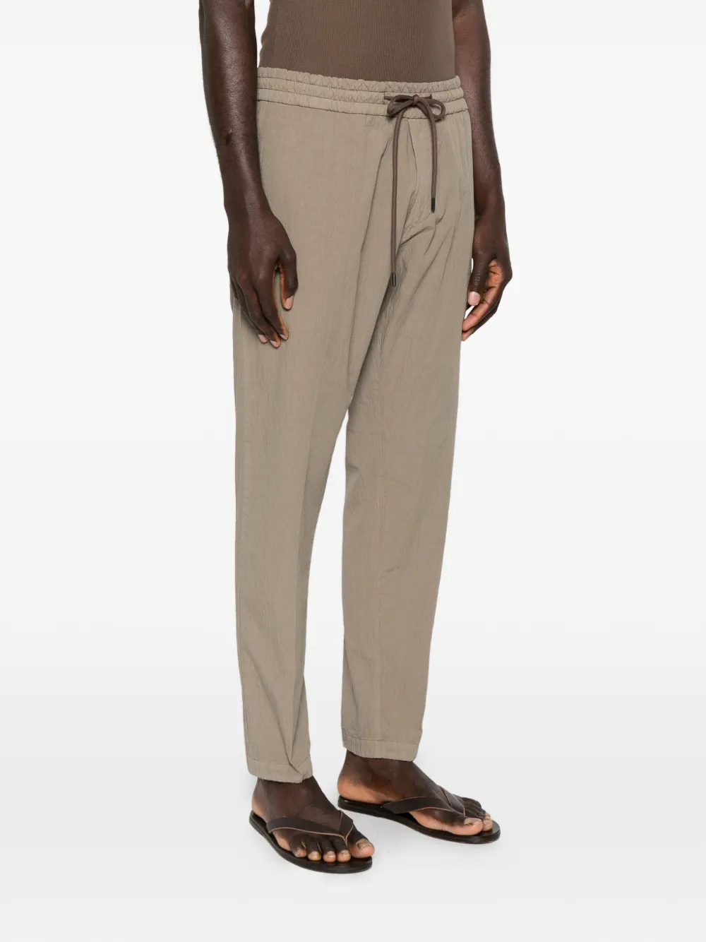 DONDUP Broek met trekkoordtaille Beige
