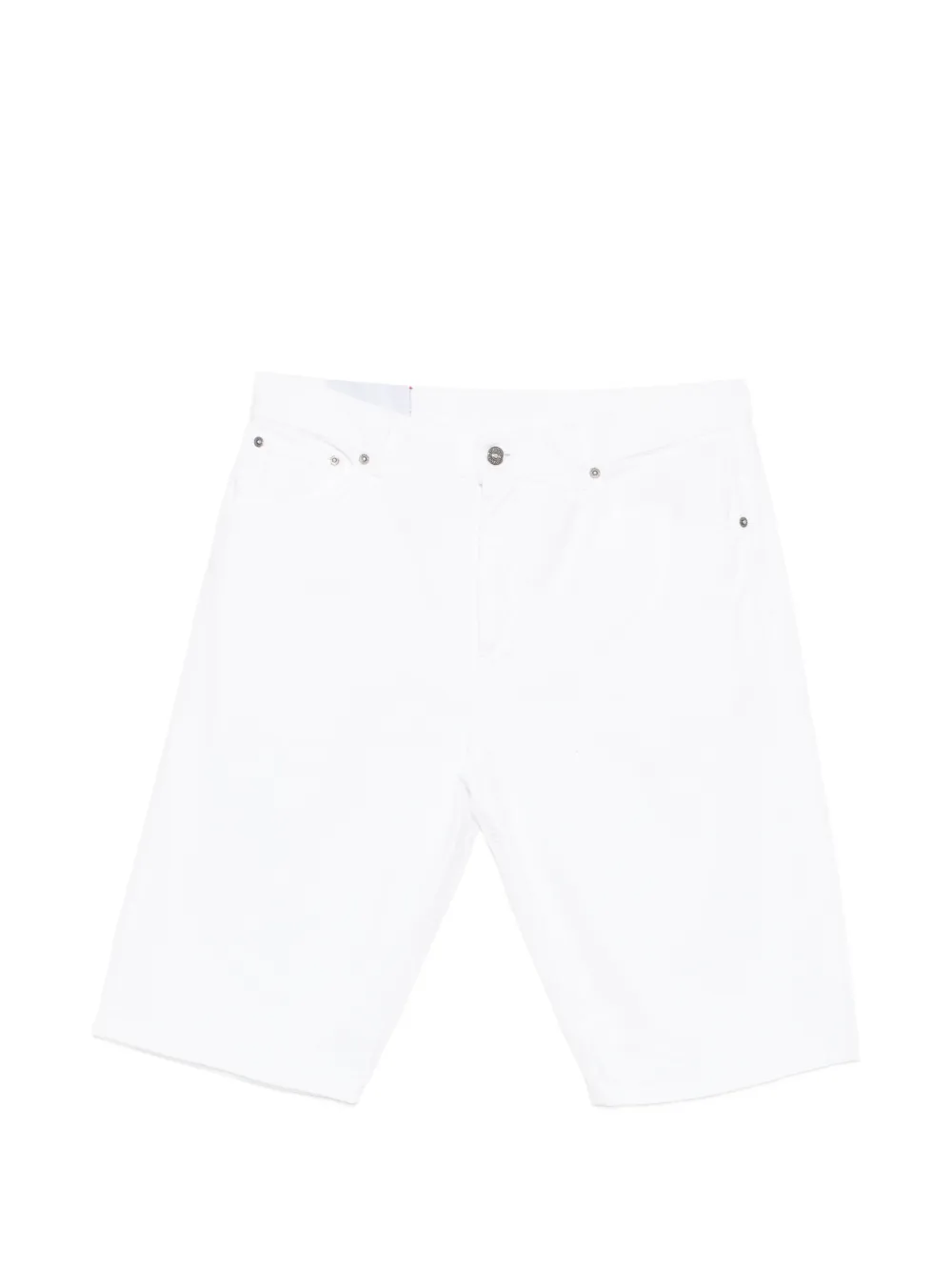 DONDUP logo-patch five-pocket shorts - Bianco