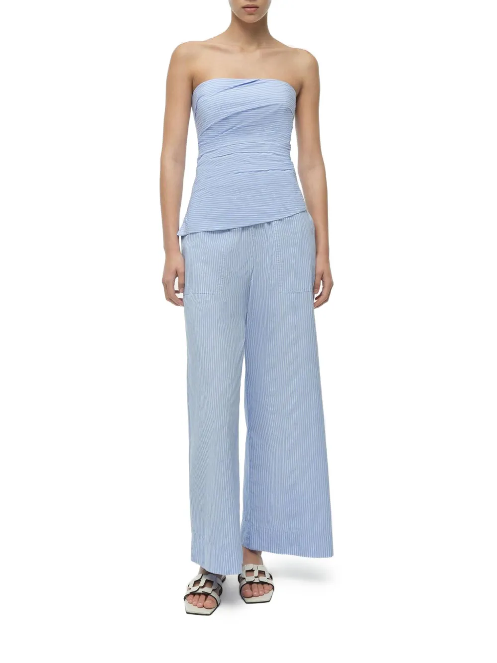  Simkhai Arden Striped Trousers - Blue 
