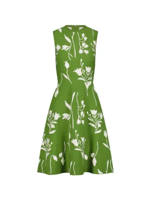 Lela Rose Floral Slit Dress | Blue | FARFETCH