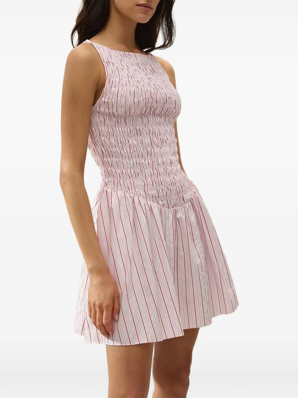 Faithfull Martina mini-jurk met boothals Roze