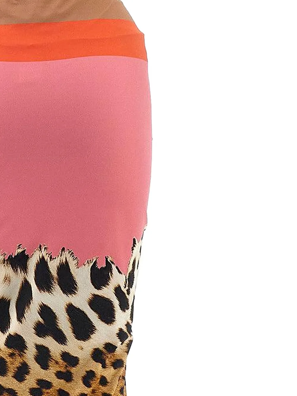 Roberto Cavalli Midi-rok met dierenprint Roze