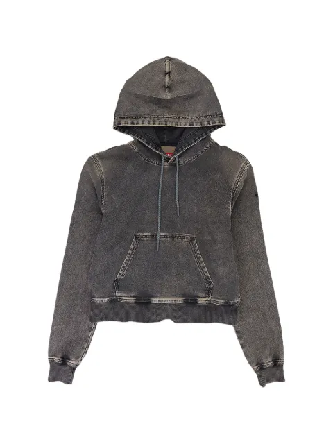 Diesel cropped denim hoodie