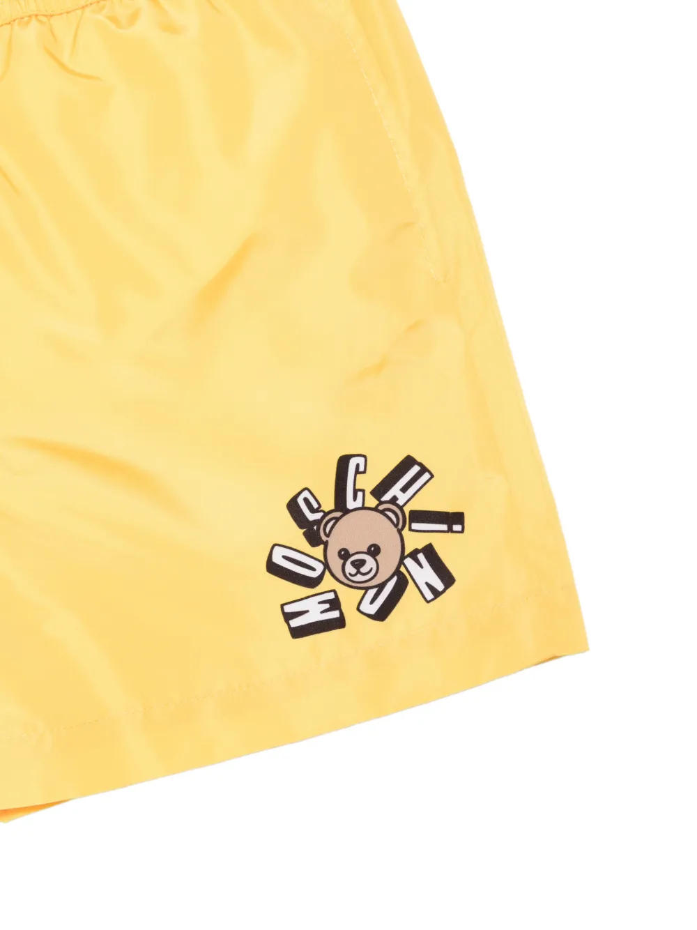 Moschino Kids Zwembroek met print Geel