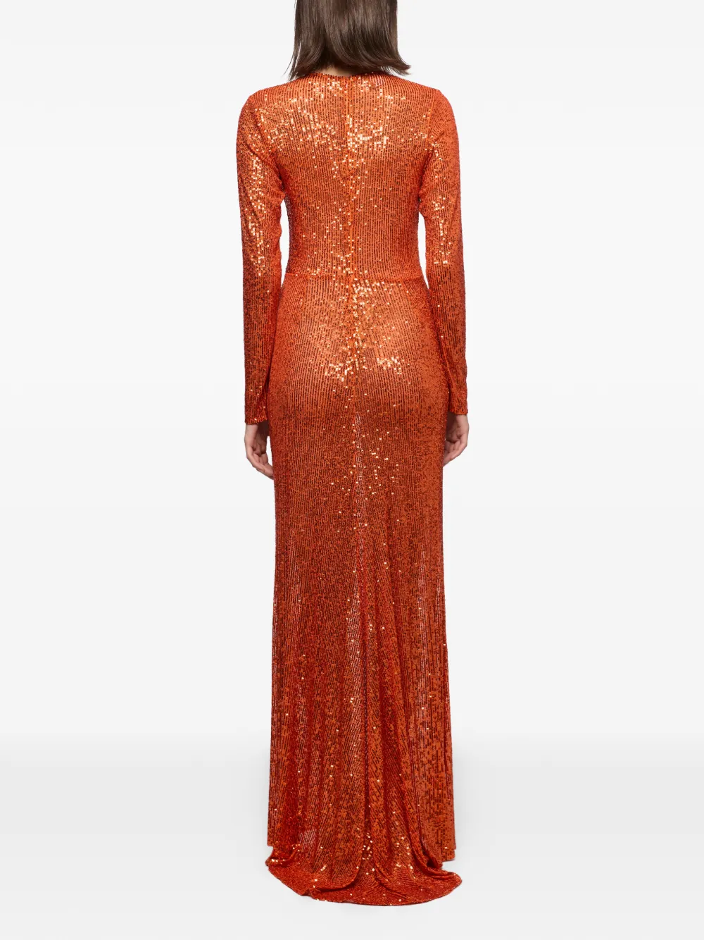 Atu Body Couture Maxi-jurk verfraaid met pailletten Oranje