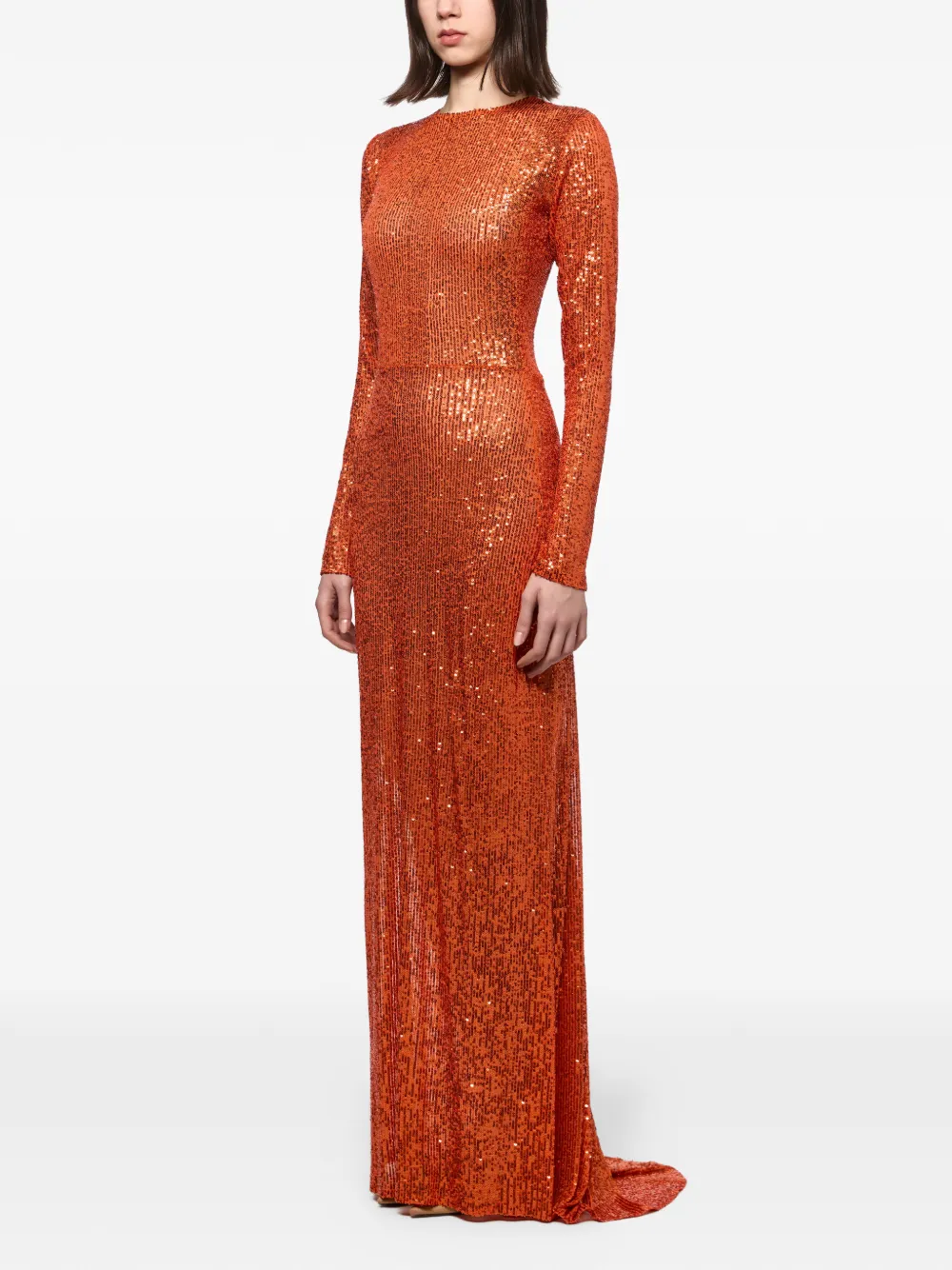 Atu Body Couture Maxi-jurk verfraaid met pailletten Oranje