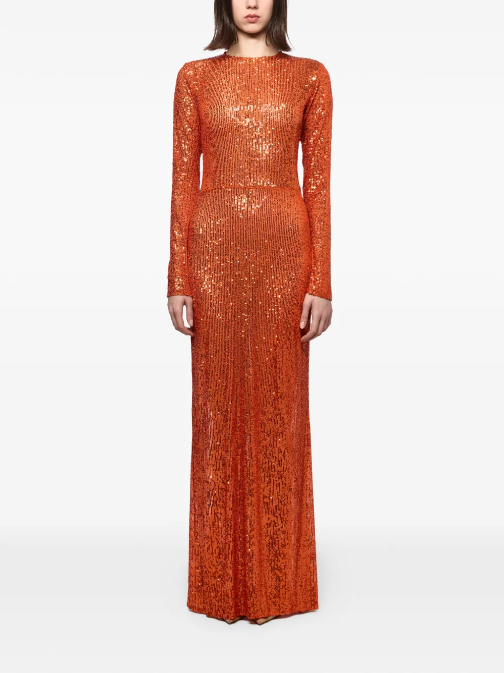 Atu Body Couture sequin-embellished maxi dress - Orange