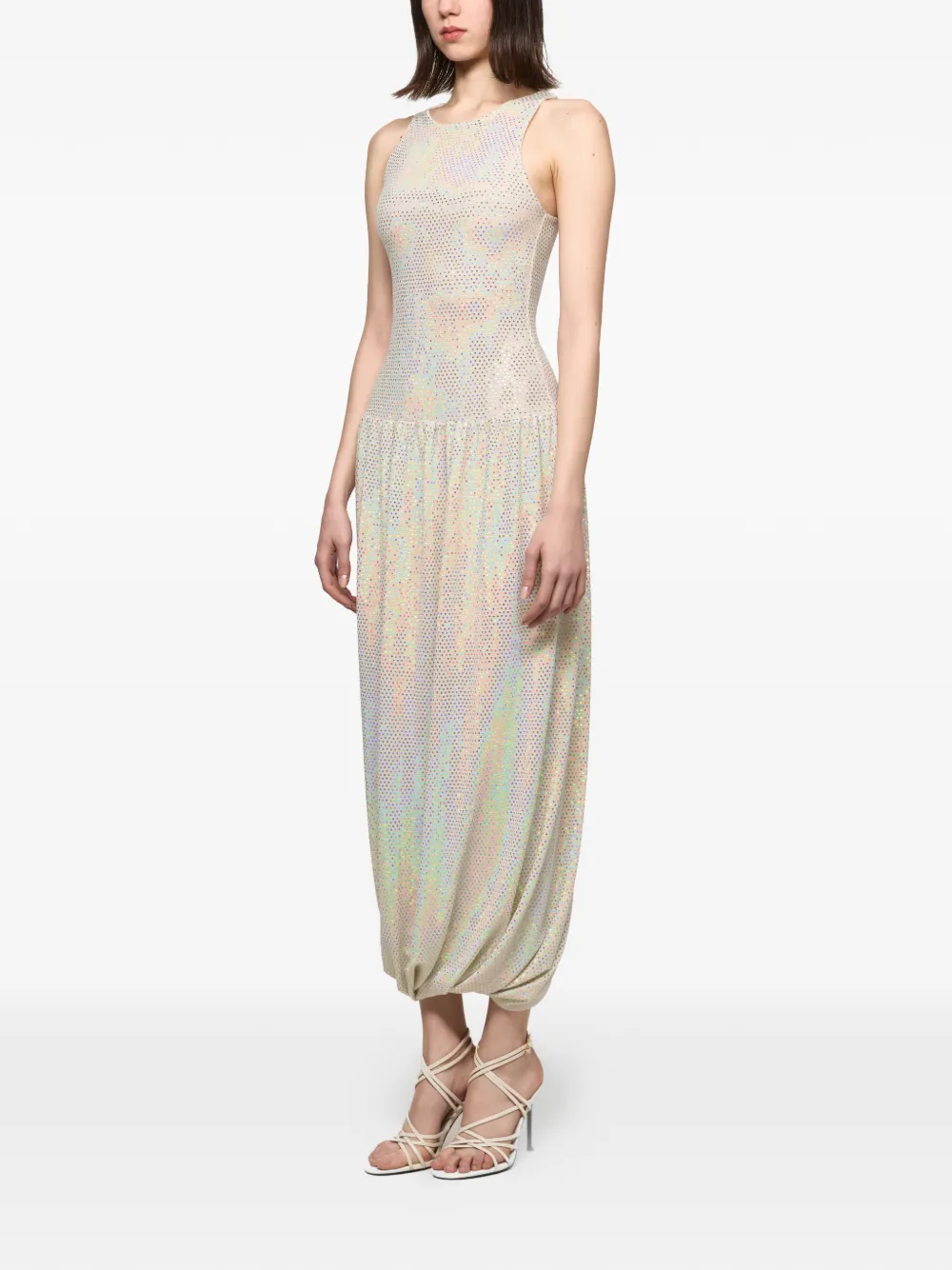Atu Body Couture Mouwloze midi-jurk Beige