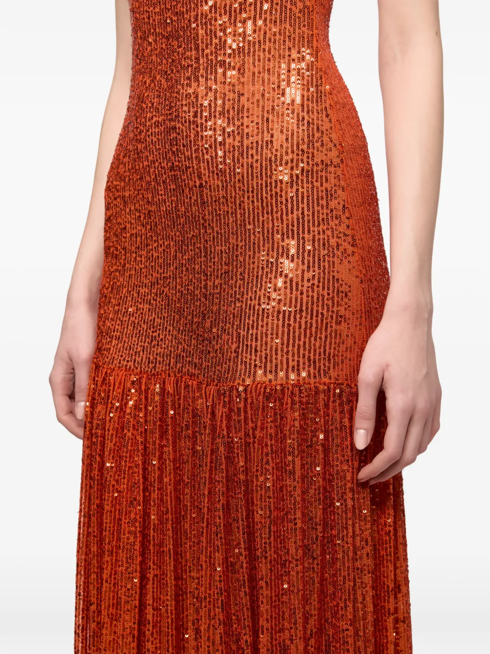 Atu Body Couture Maxi-jurk verfraaid met pailletten Oranje