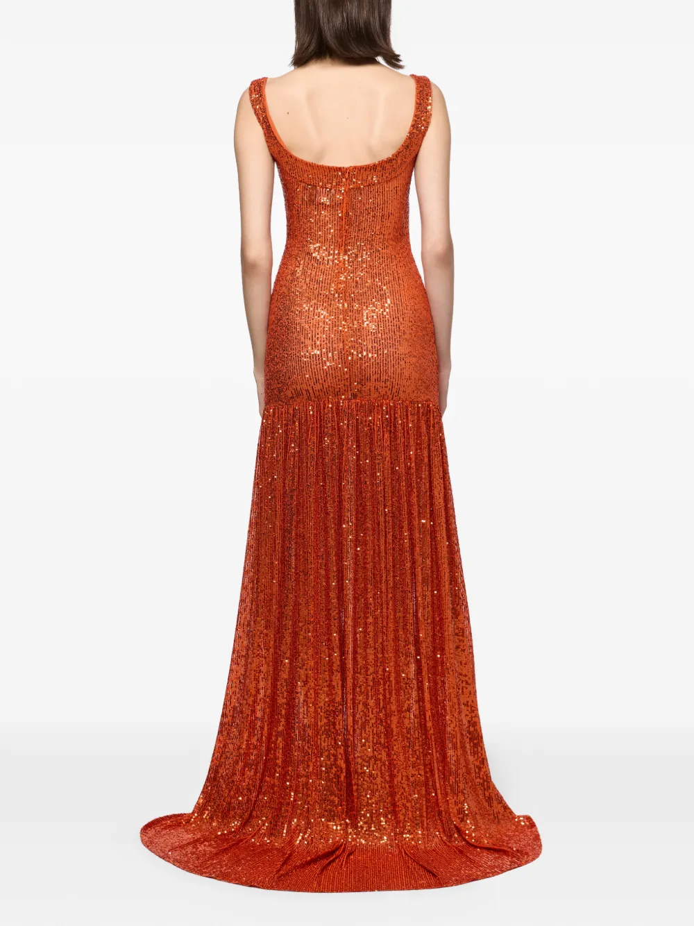 Atu Body Couture Maxi-jurk verfraaid met pailletten Oranje
