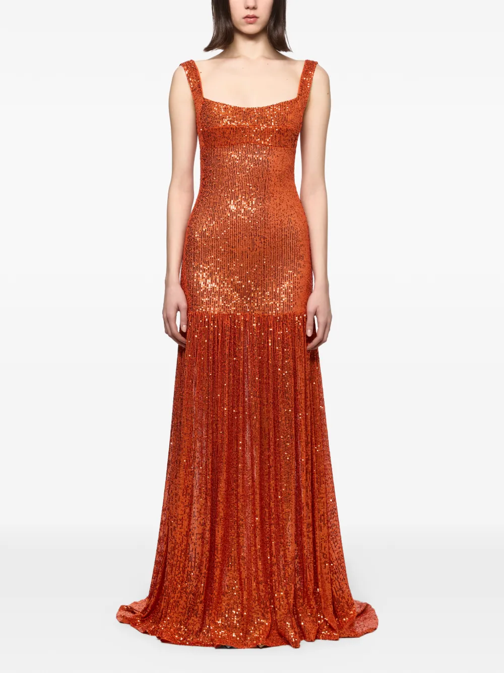 Atu Body Couture sequin-embellished maxi dress - Arancione