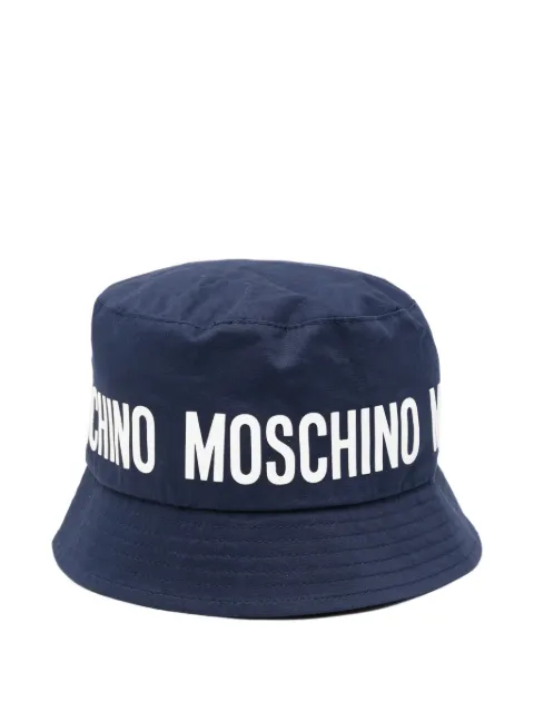 Moschino Kids logo bucket hat