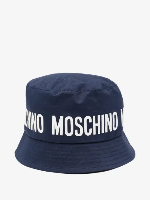 Moschino Kids Cappello bucket con logo