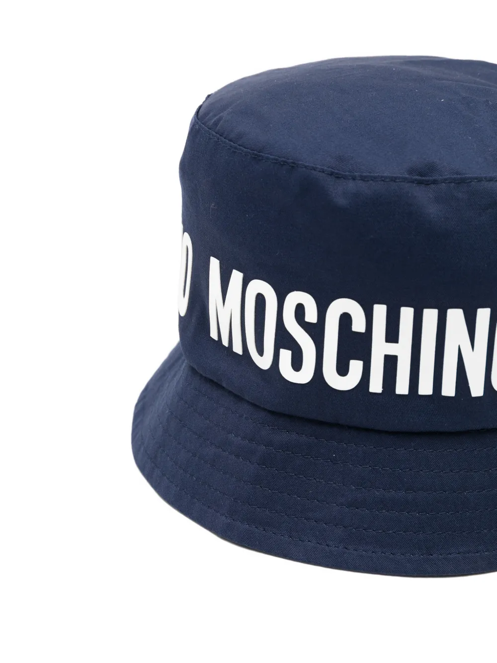  Moschino Kids Logo Bucket Hat - Blue 