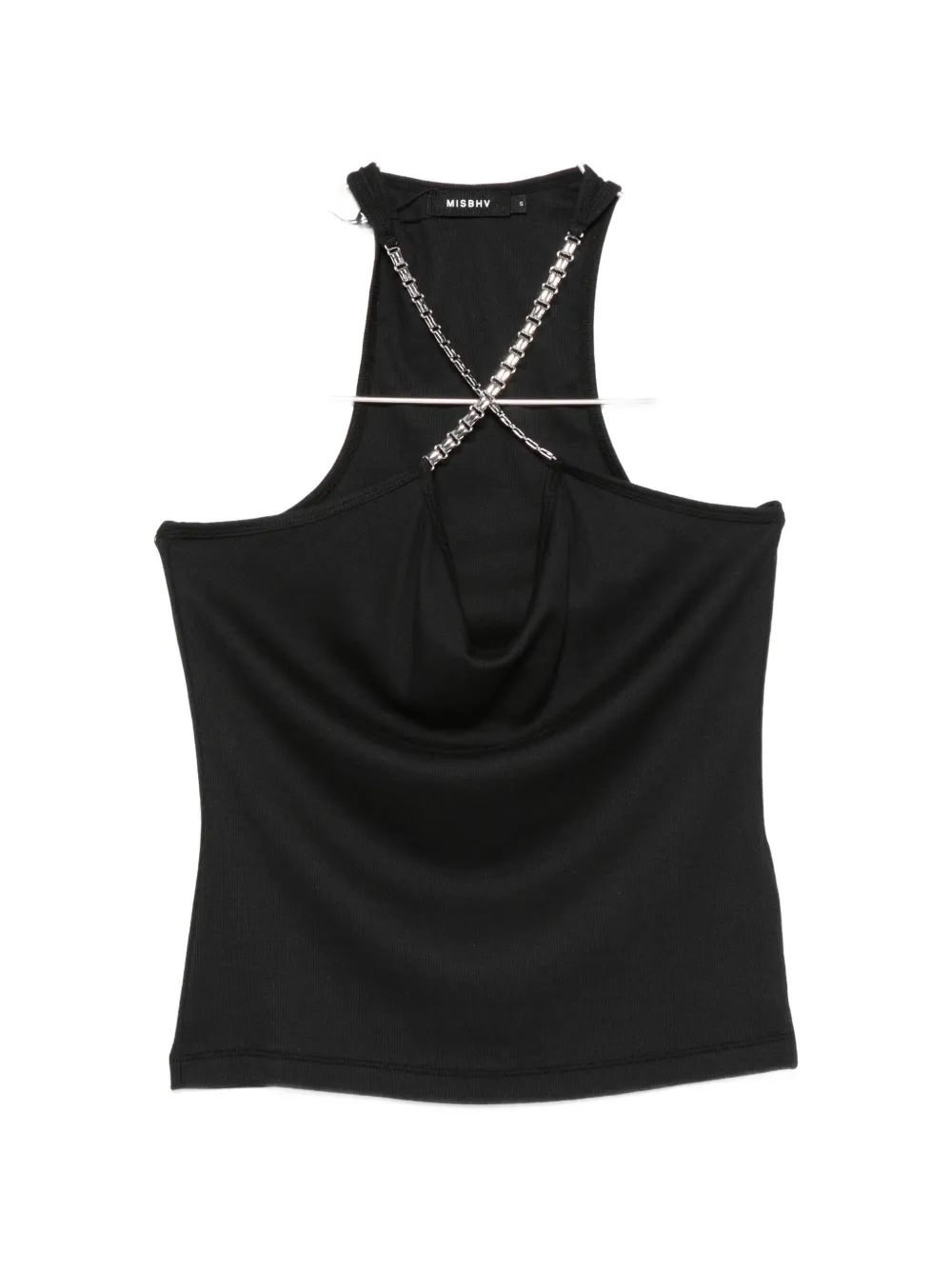 MISBHV chain halter-neck top - Nero