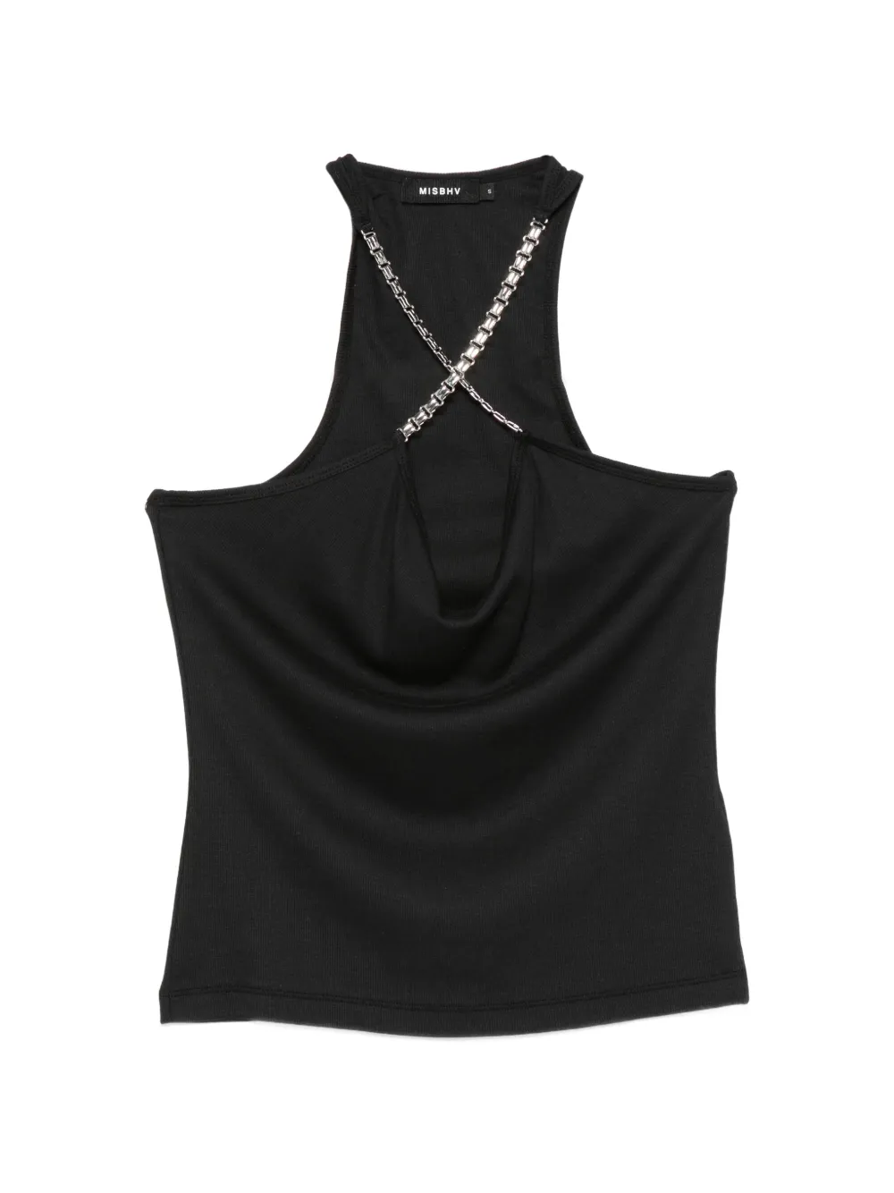 MISBHV chain halter-neck top - Nero
