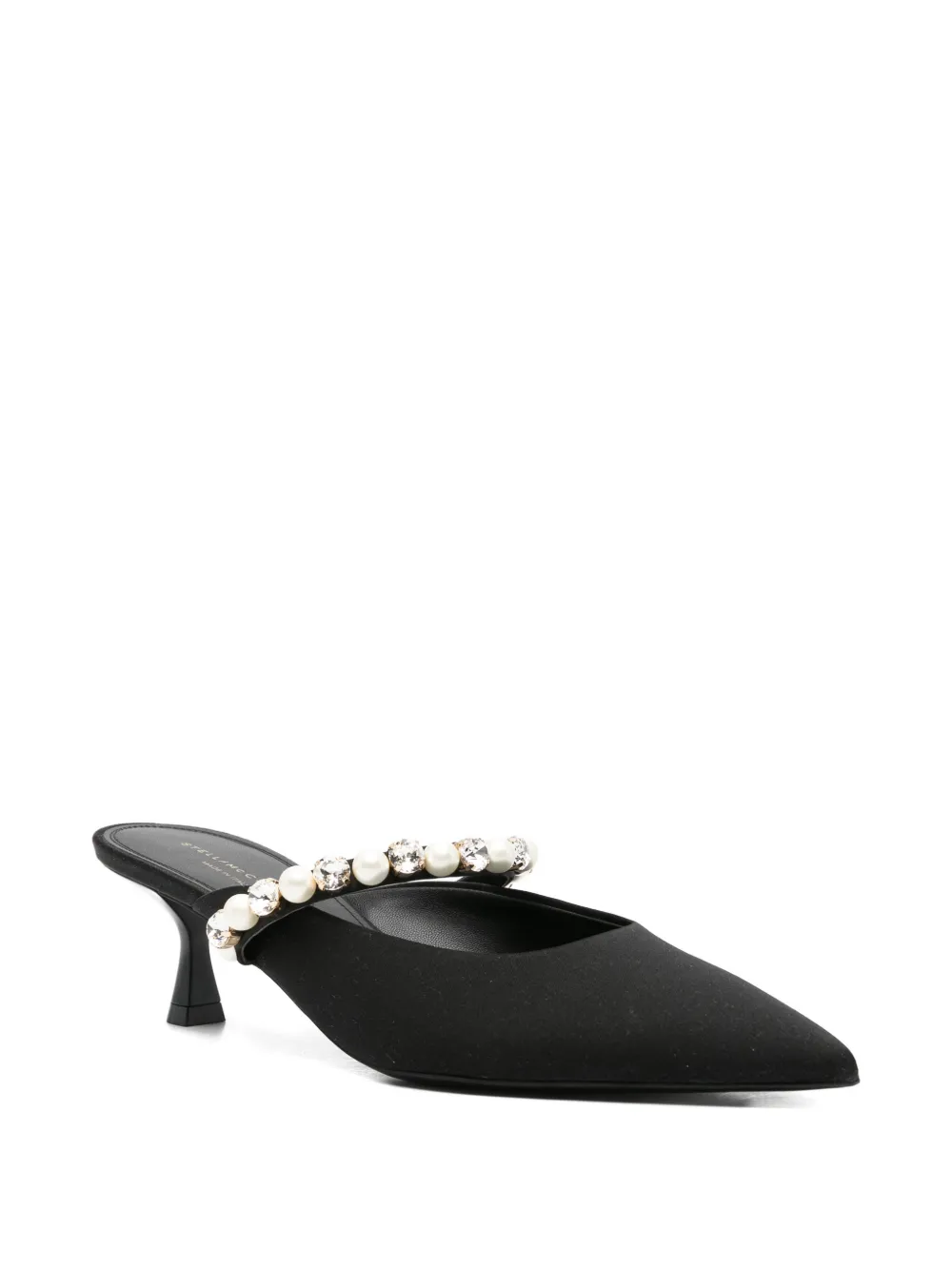 Stella McCartney Elsa muiltjes met kristallen Zwart