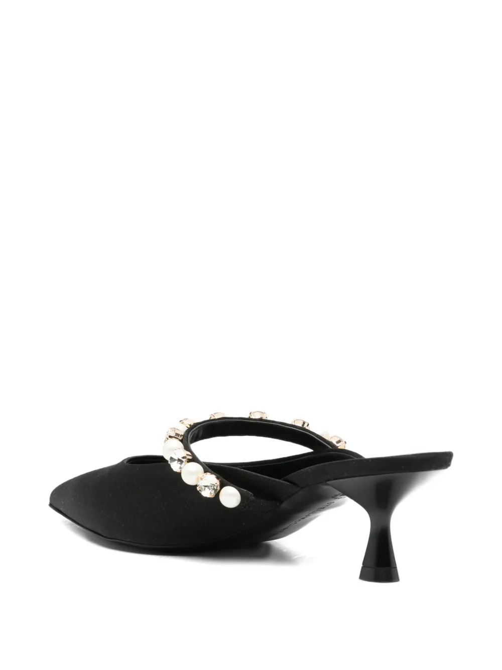 Stella McCartney Elsa muiltjes met kristallen Zwart