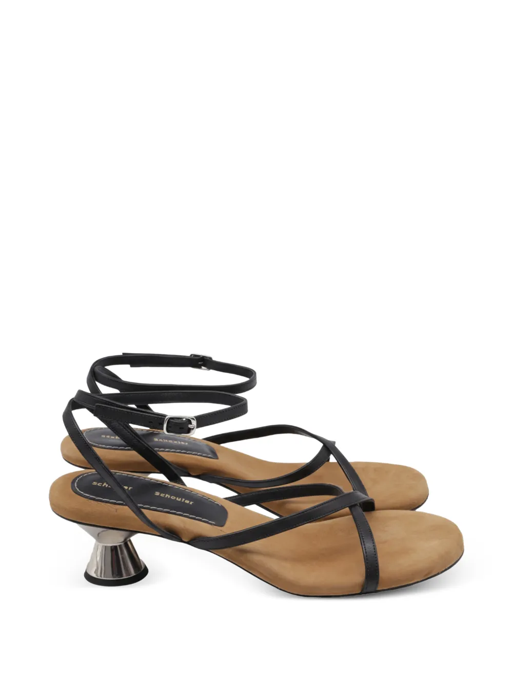 Proenza Schouler vase sculptural heel sandals - Marrone