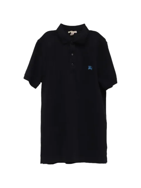 Burberry Pre-Owned logo-embroidered cotton polo shirt