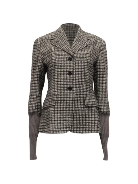Chloé Vintage plaid single-breasted blazer