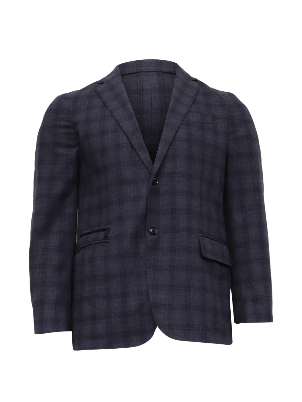 Ermenegildo Zegna Vintage checked single-breasted blazer - Blu