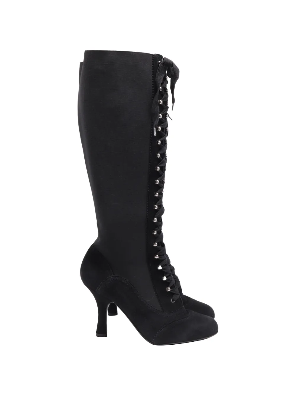 Dolce & Gabbana Pre-Owned lace-up knee-high boots - Nero