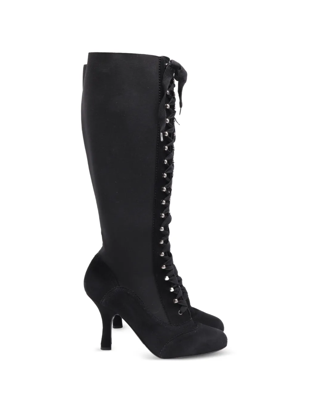 Dolce & Gabbana Pre-Owned lace-up knee-high boots - Nero