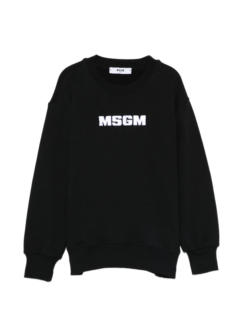 MSGM Kids crew-neck sweatshirt - Nero