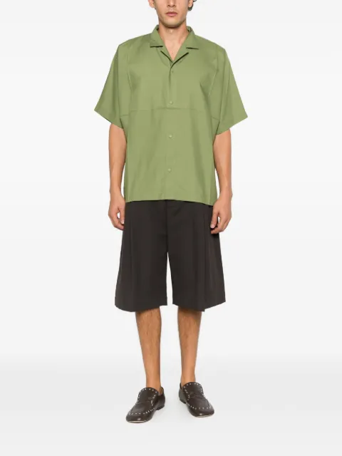 Issey Miyake Men short-sleeved camp-collar shirt