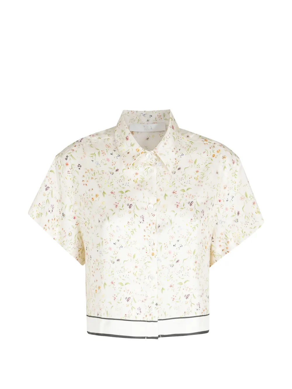 Tela floral-print shirt - Toni neutri