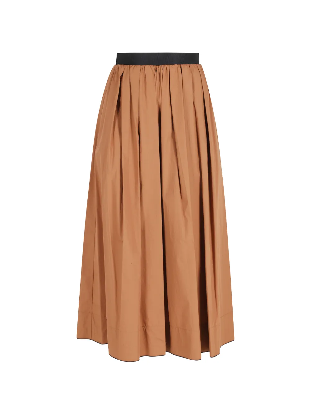 Tela pleated maxi skirt - Marrone