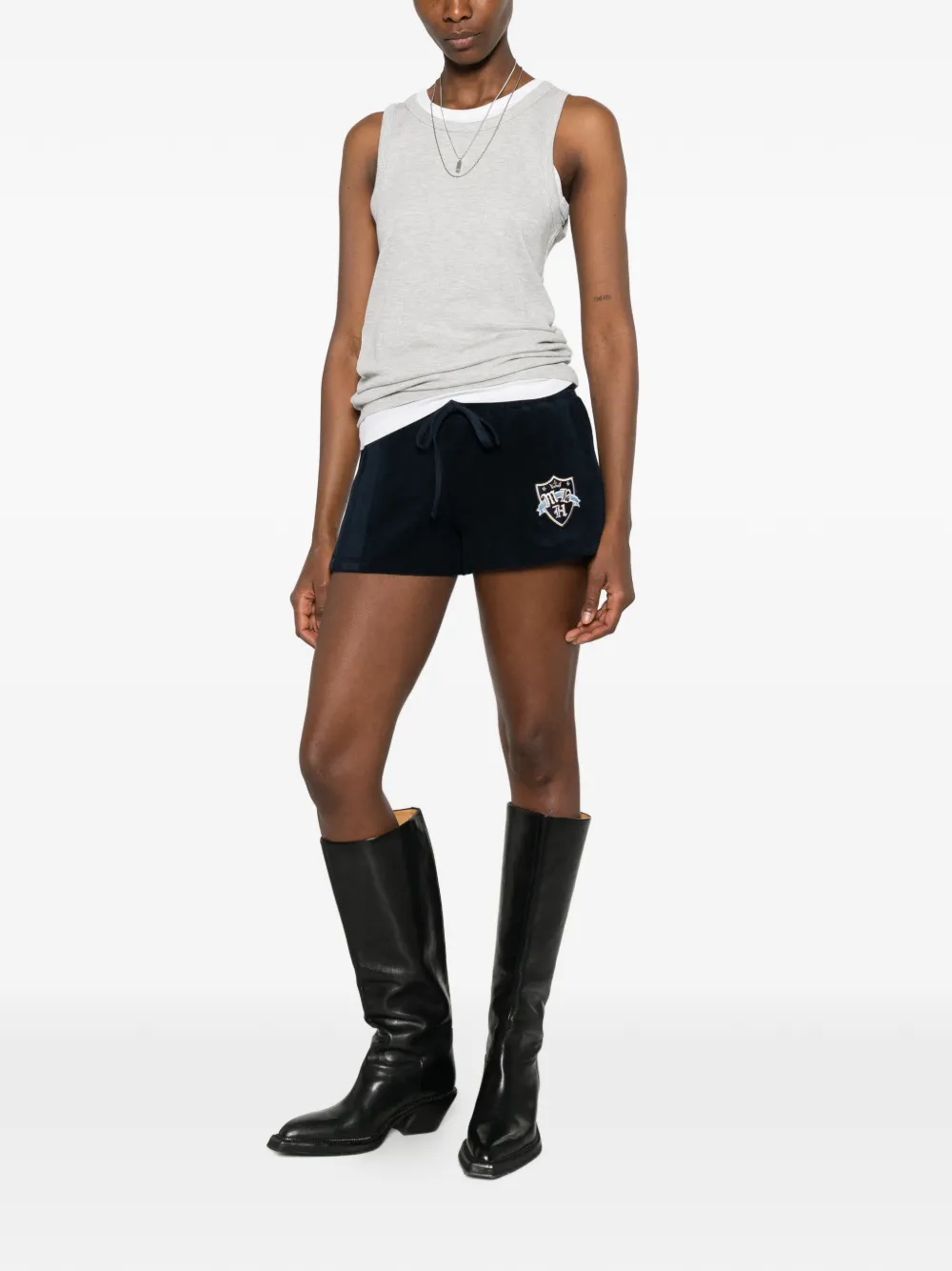 MISBHV Gestreepte shorts Blauw