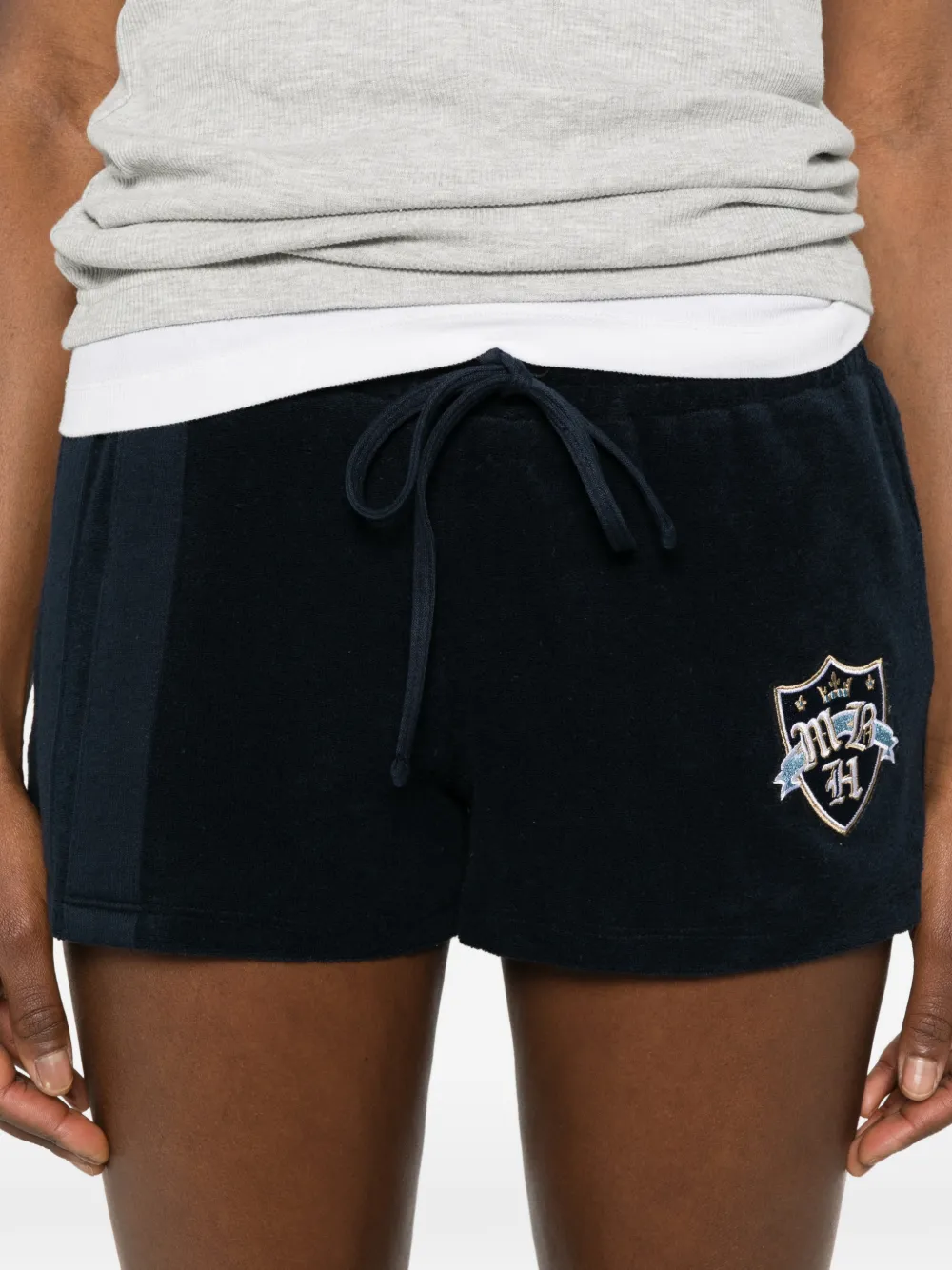 MISBHV Gestreepte shorts Blauw