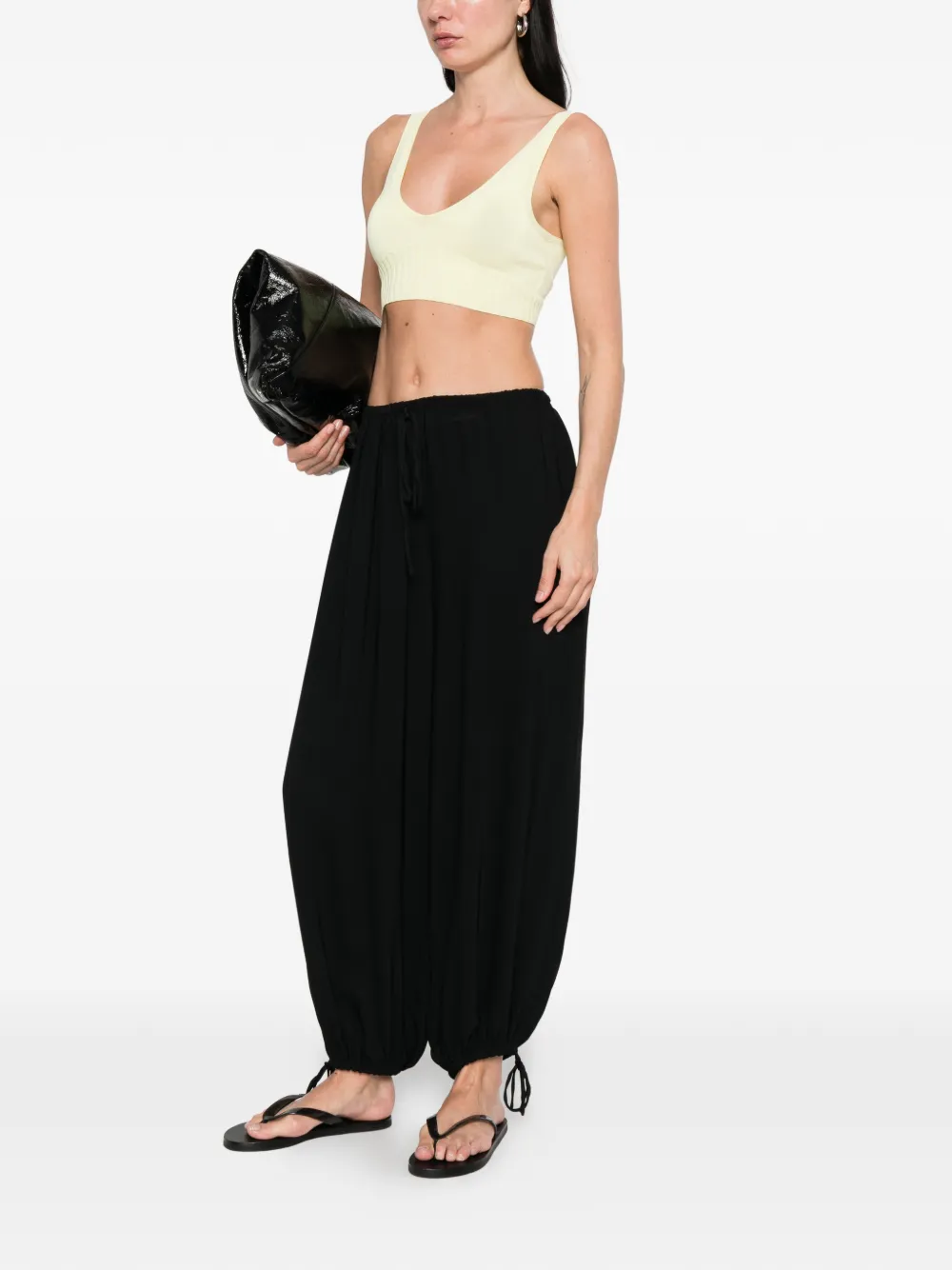  Alphatauri Top Con Cuello En V - Amarillo 