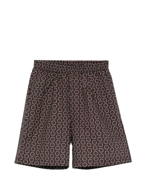 Paolo Pecora Kids shorts con estampado Ebano