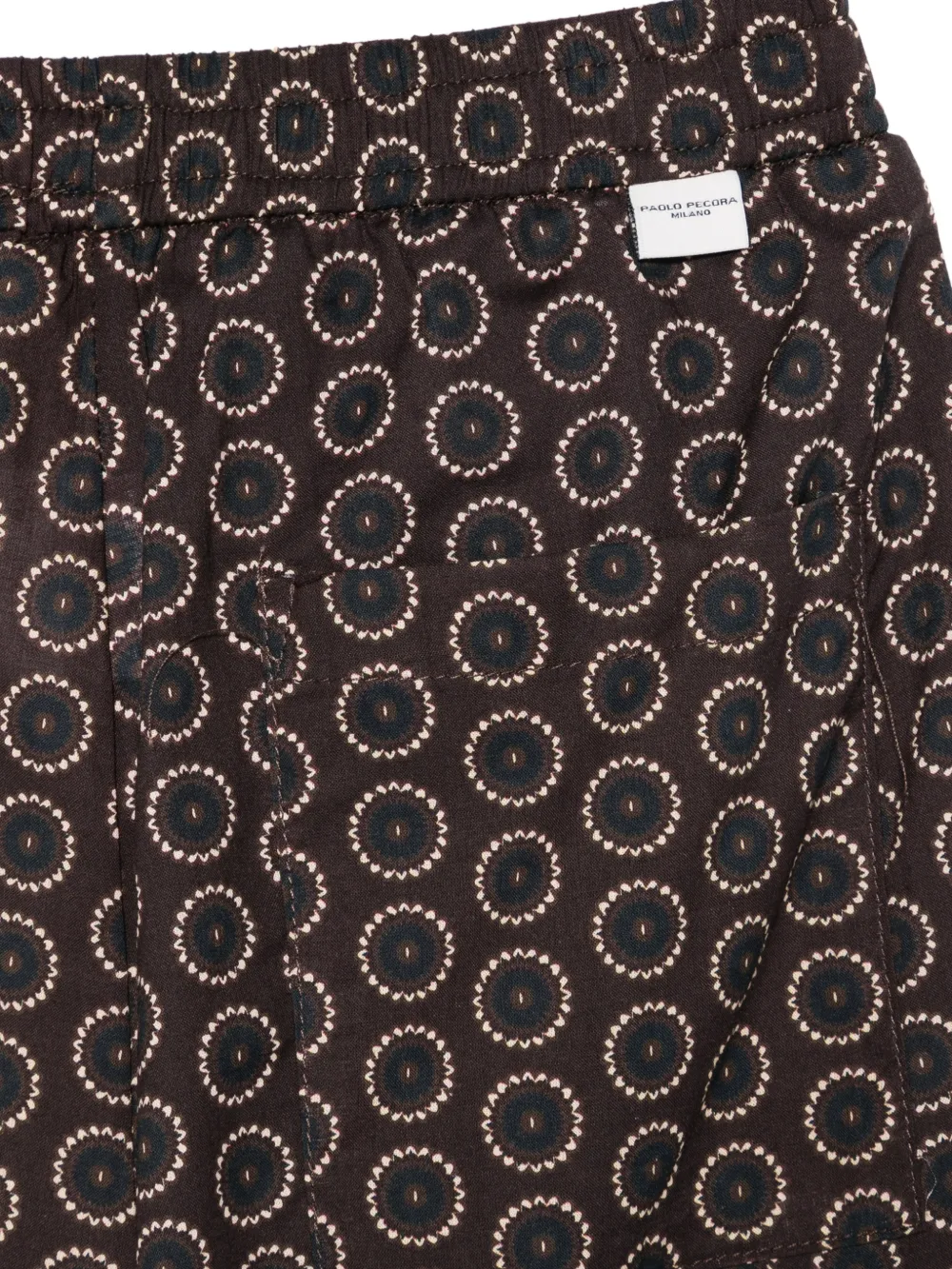 Paolo Pecora Kids Shorts met print Bruin