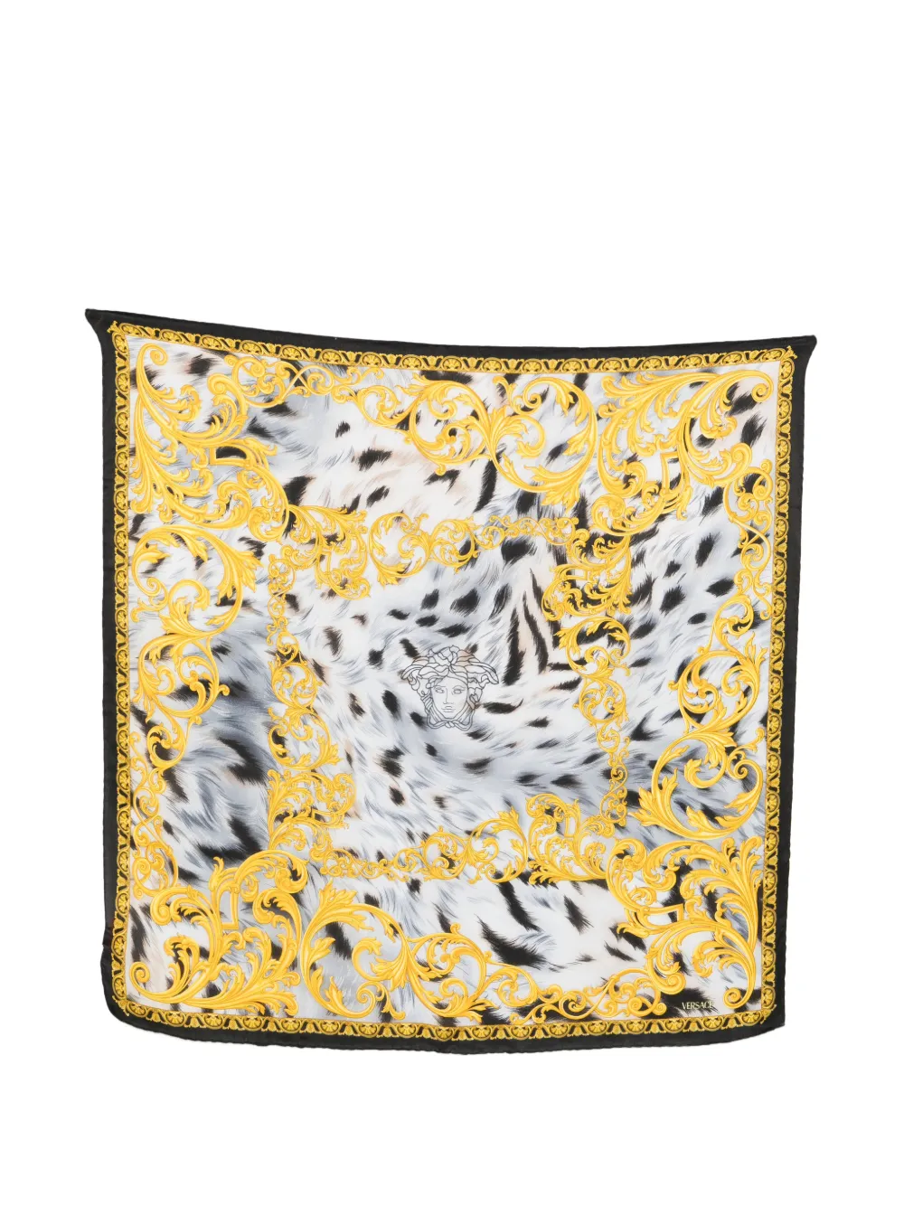 Versace Pre-Owned 1990s silk scarf - Nero