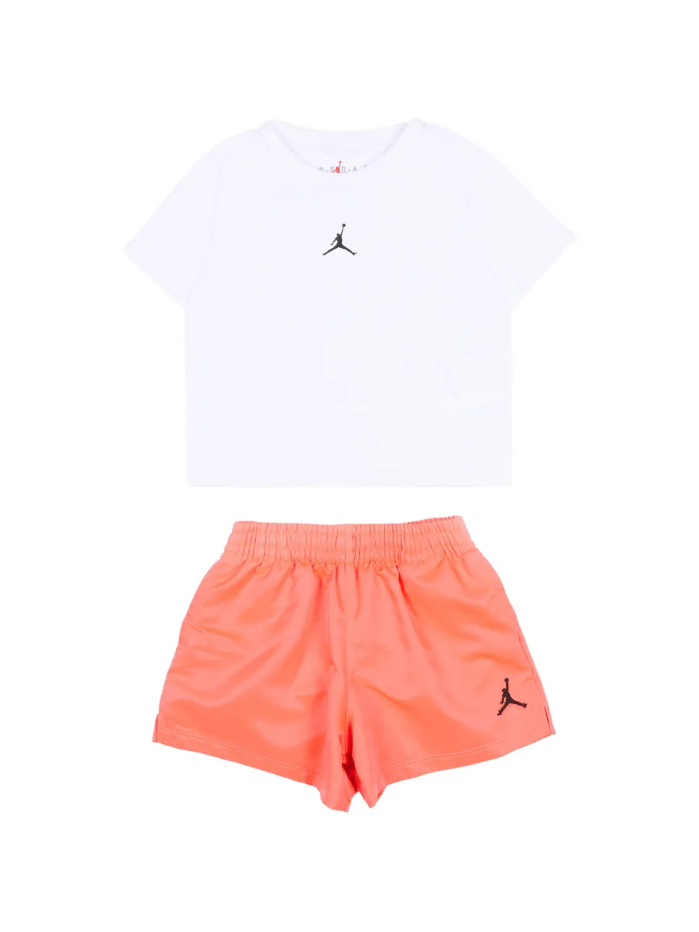 Jordan Kids short-sleeve shorts set - Arancione