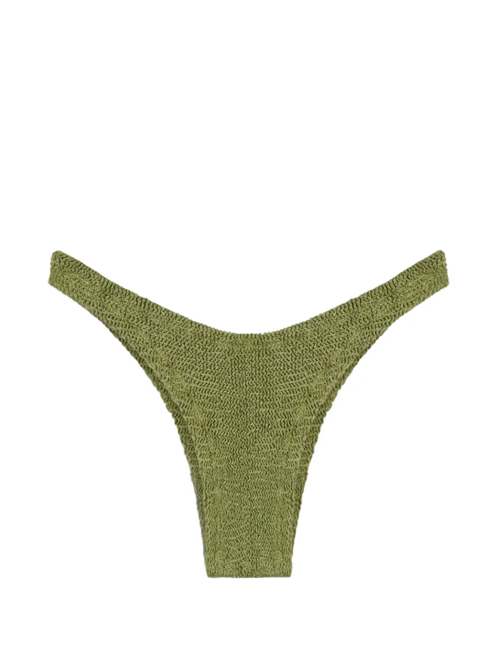 Reina Olga Ginny crinkle-effect bikini bottoms - Verde