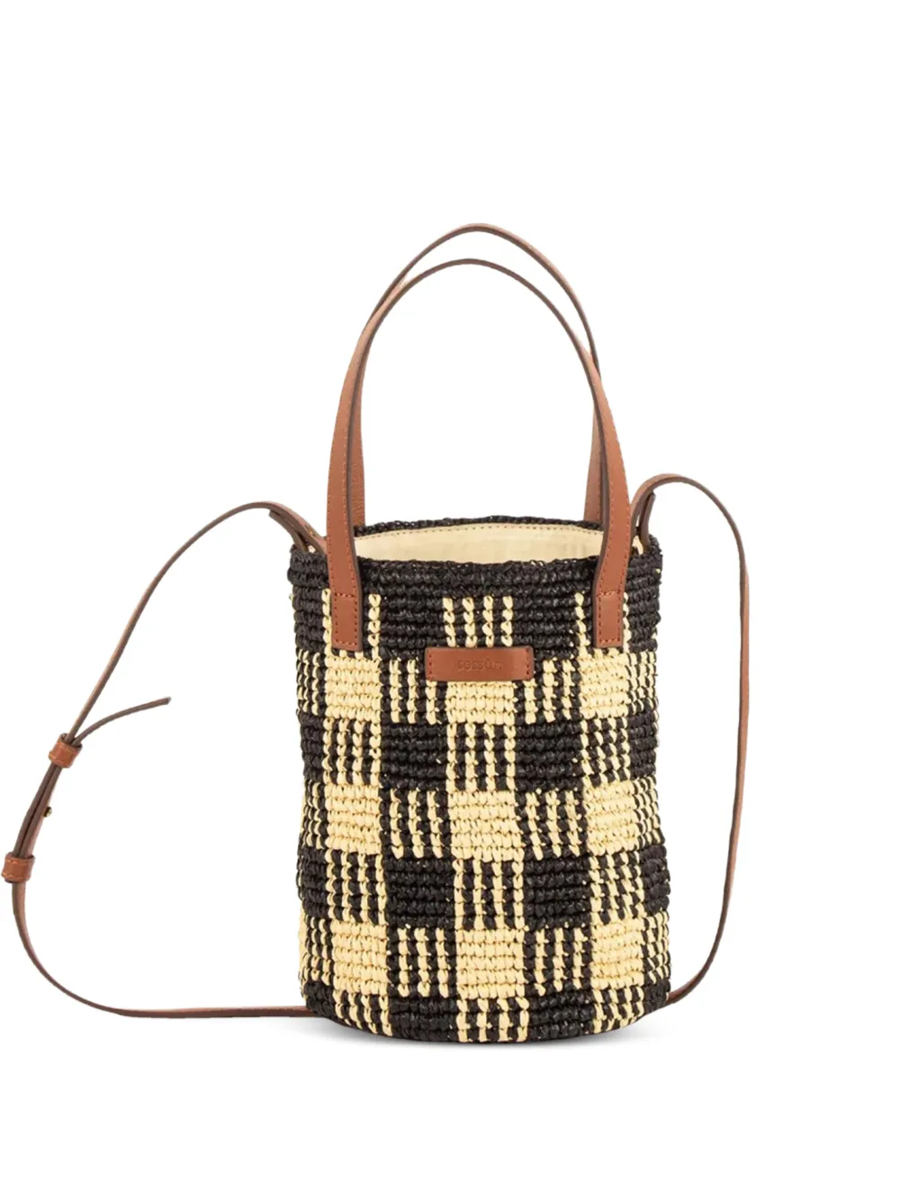 Sessùn crocheted bucket bag - Nero