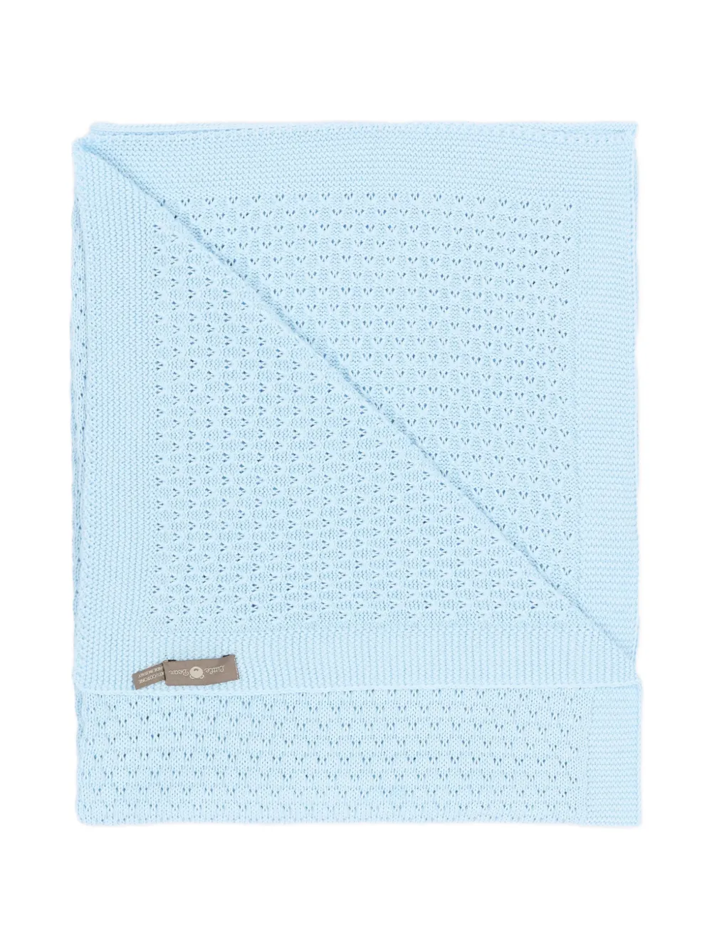 Little Bear knitted blanket - Blu