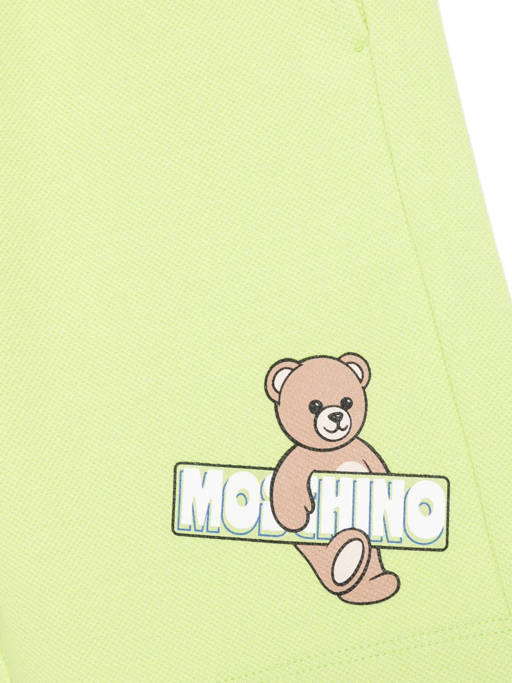 Moschino Kids Shorts met logo en grafische print Groen