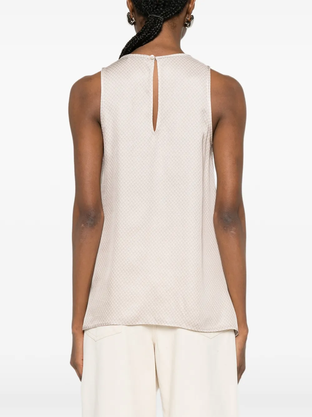 Peserico Shirt met geometrische print Beige