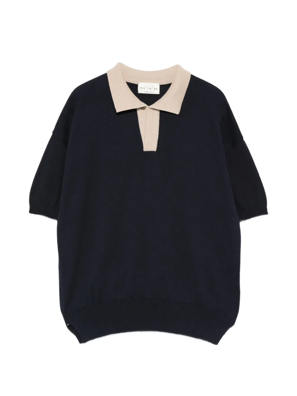 Ma'ry'ya short-sleeved polo shirt - Blu